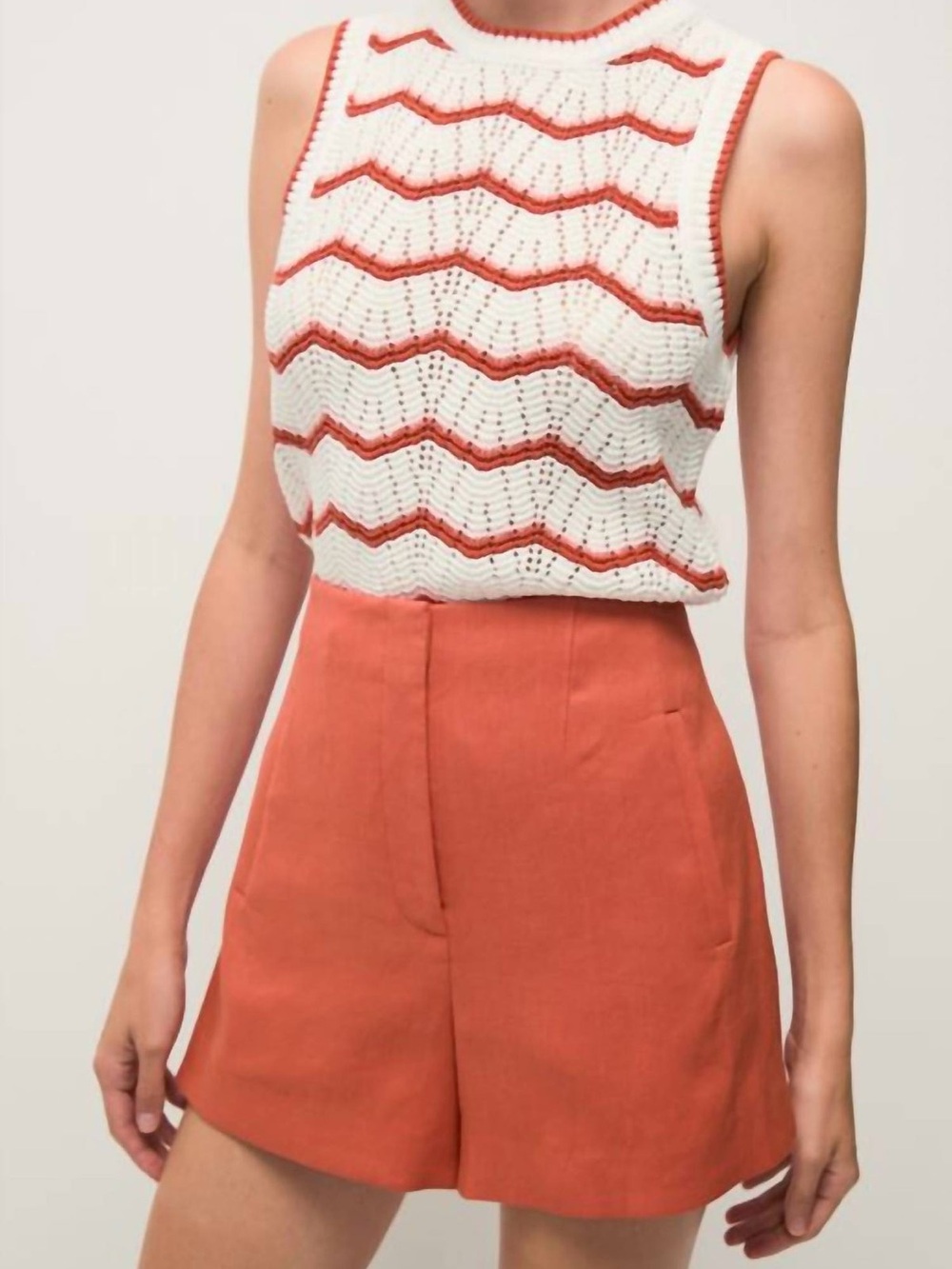 Veronica Beard Jazmin Short in Persimmon